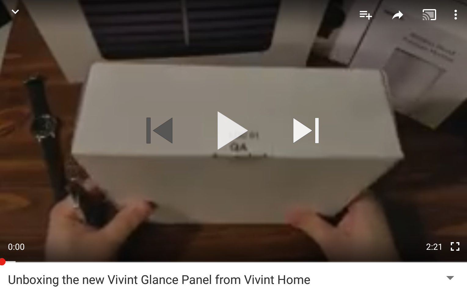 Unboxing the @VivintHome Glance
