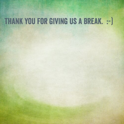 Wanna hear some good news :-)