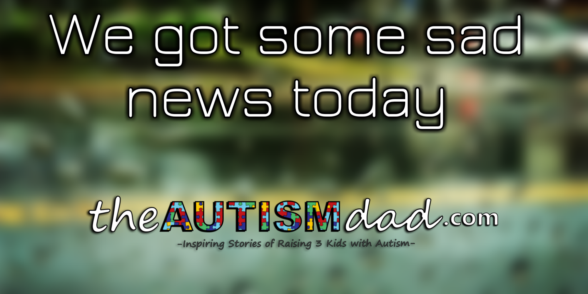 We got some sad news today