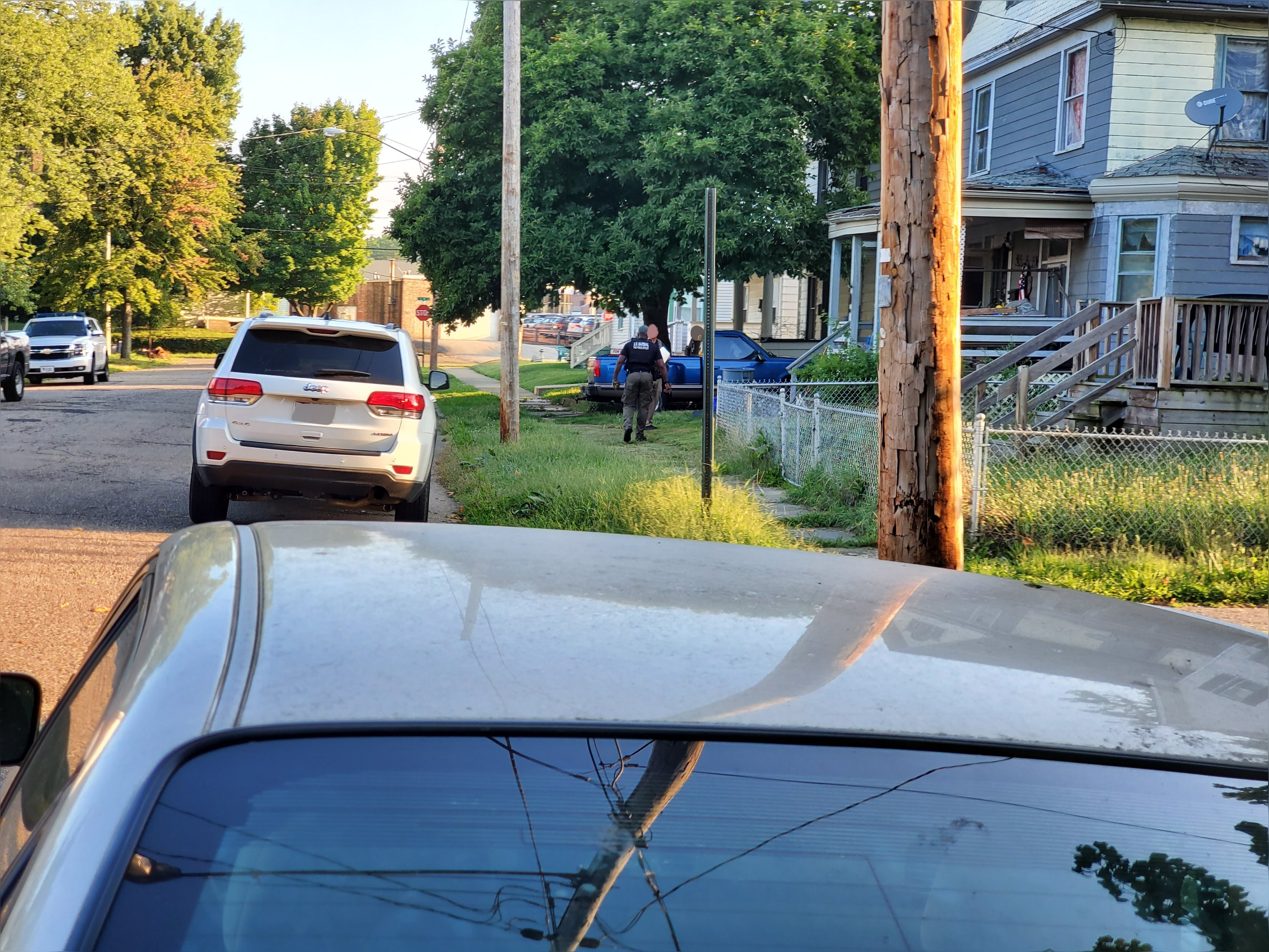 We were approached by a US Marshall this morning