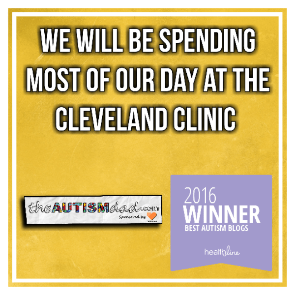 We will be spending most of our day at the @ClevelandClinic