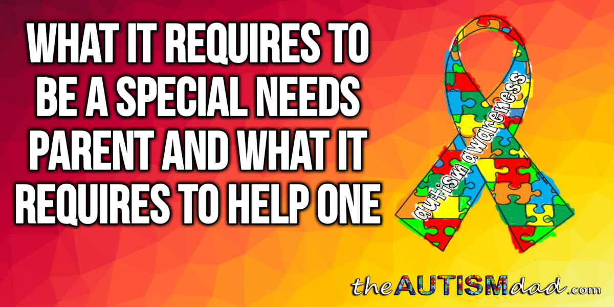 What it requires to BE a Special Needs Parent and what it requires to HELP one