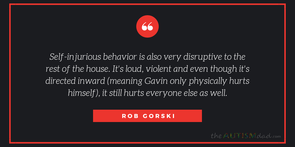 What parent wants to see their child beat the shit out of themselves?