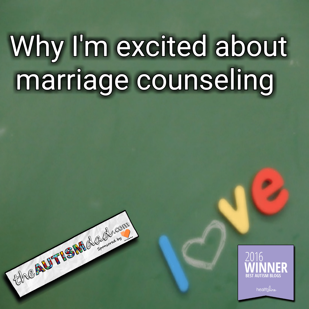 Why I'm excited about marriage counseling