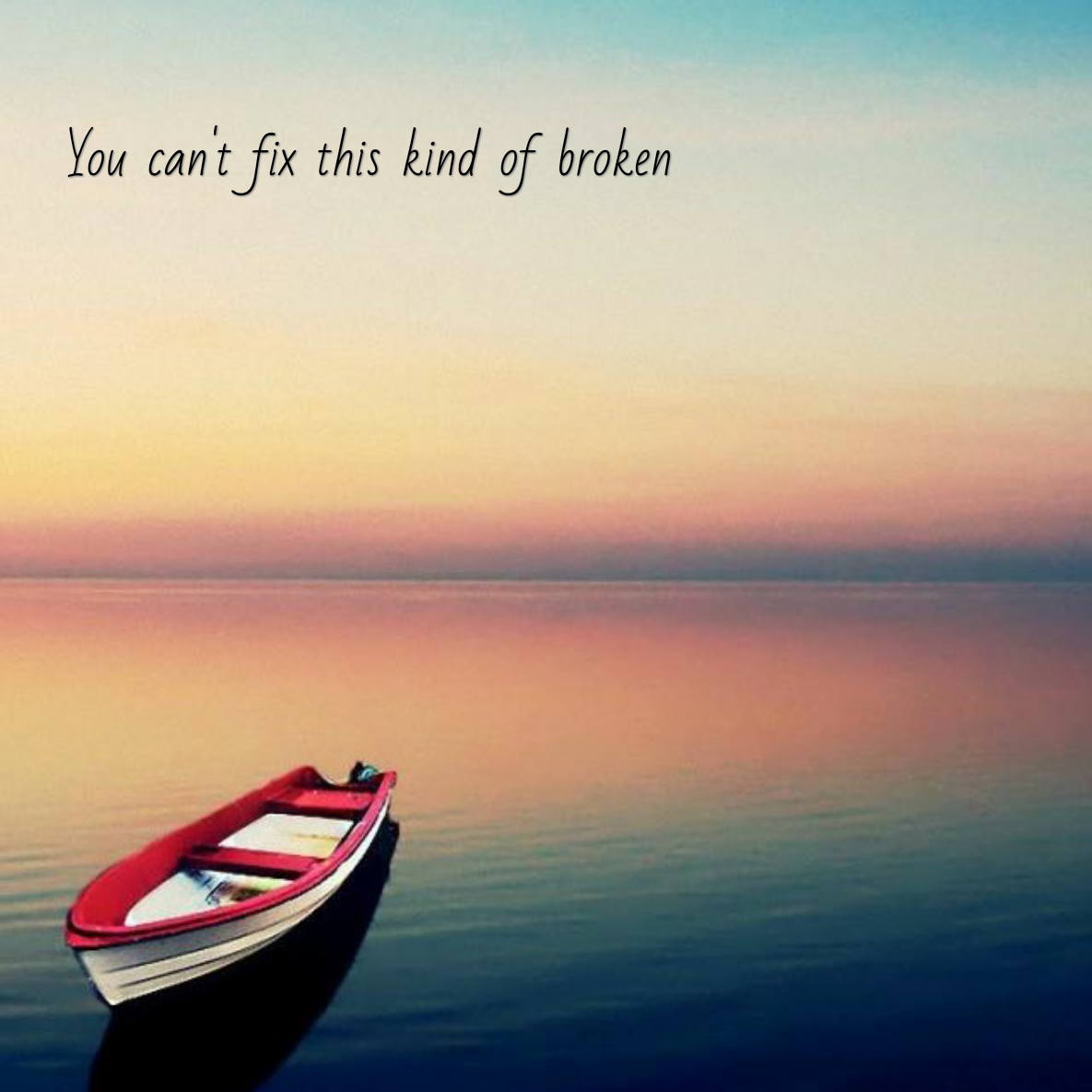 You can't fix this kind of broken