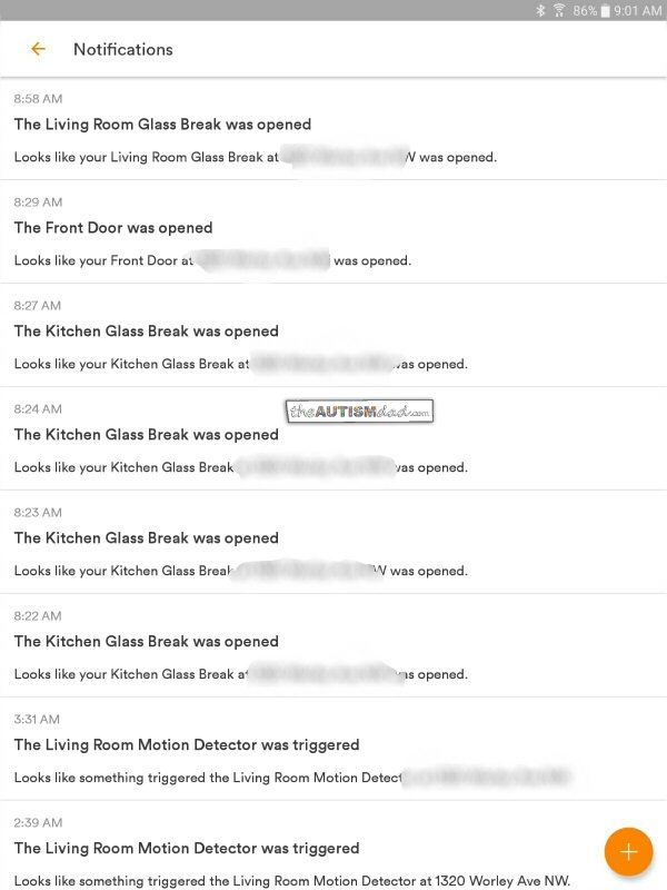 You know it's bad when your child's meltdown sets off the alarm